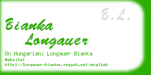 bianka longauer business card